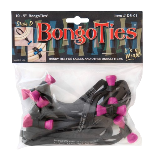 BongoTies Style D, pink/schwarz