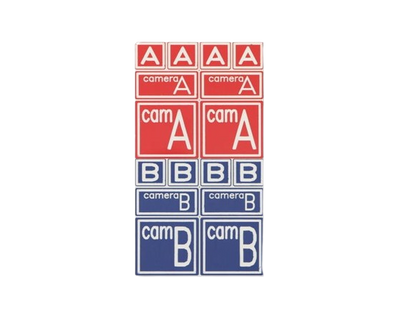Kamera Tag - 113 (A) / 114 (B) - rot/blau