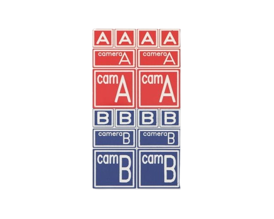 Kamera Tag - 113 (A) / 114 (B) - rot/blau