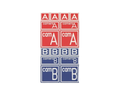 Kamera Tag - 113 (A) / 114 (B) - rot/blau